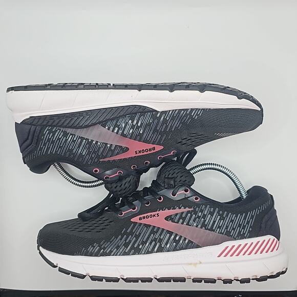 Brooks Addiction GTS 15 Womens 9.5 Medium B Black Ebony Mauvewood Running - Picture 7 of 9
